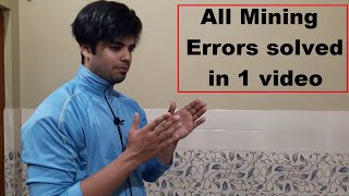 All Crypto Mining Errors solved in 1 video  HINDI [upl. by Jayne166]