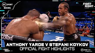 Anthony Yarde back with a big KO  Anthony Yarde v Stefani Koykov  Official Fight Highlights [upl. by Llednohs]