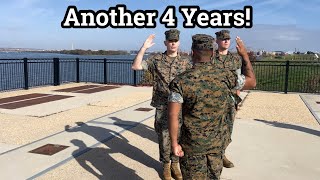 Marine Corps Reenlistment Ceremony  Washington DC [upl. by Ielarol]