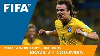 Brazil v Colombia  2014 FIFA World Cup  Match Highlights [upl. by Steen319]