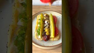 ChicagoStyle Hot Dog Recipe with Filet Mignon Polish Sausages [upl. by Aiekan]