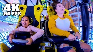 Las Vegas El Loco Roller Coaster 4K60 Front Seat POV Adventuredome Circus Circus [upl. by Adlee]