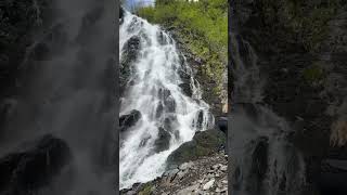 Horsetail Falls Valdez Alaska alaska water waterfall [upl. by Ybur]