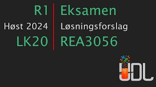 R1 Eksamen Høst 2024 Løsningsforslag [upl. by Engud]