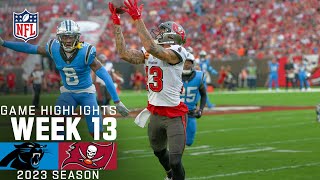 Carolina Panthers vs Tampa Bay Buccaneers  2023 Week 13 Game Highlights [upl. by Merralee]