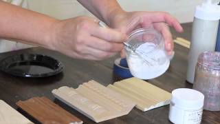 Mixing BB Frösch Chalk Paint Powder [upl. by Gibbie]