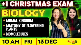 1 Biology Christmas Exam  Animal KingdomAnatomy of Flowering Plants Biomolecules  Full Chapters [upl. by Barthelemy140]