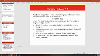 Managerial Economics Chapter 2 Problem 1  Question reading and solving strategy [upl. by Fifi]