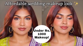 WEDDING  AFFORDABLE MAKEUP FINDS  Soft glam look 🥰 [upl. by Cave]