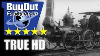 HD Historic Stock Footage  STORY OF TRANSPORTATION  RAILROAD  TRAINS [upl. by Naitsirt]