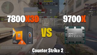 7800X3D VS 9700X  Counter Strike 2 [upl. by Yrakaz]