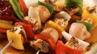 Receta Brochetas De Pollo Cerdo Y Pimenton Facil Y Rapido  Silvana Cocina Y Manualidades [upl. by Aidnama60]