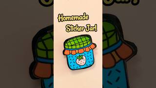 DIY Homemade Sticker Jar 😜🌈 shorts [upl. by Cozmo292]