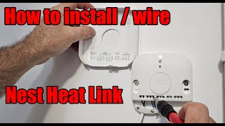 How do you install the Google Nest Thermostat Heat Link to combi boiler Wireing [upl. by Ecirtac]