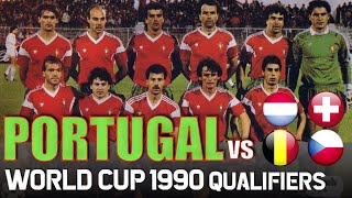 Portugal World Cup 1990 Qualification All Matches Highlights  Road to Italy [upl. by Rube236]