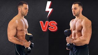 DUMBBELL HAMMER CURLS VS CROSS BODY HAMMER CURLS [upl. by Icul]