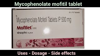 Mycophenolate mofilet tablet ip [upl. by Assirialc]