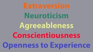 2017 Personality 14 Introduction to TraitsPsychometricsThe Big 5 [upl. by Barker]