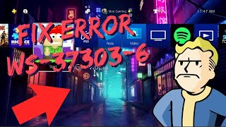 How To Fix PS4 Error WS373036 [upl. by Wj964]