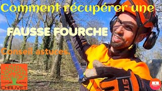 Comment récupérer une fausse fourche relié a une corde de rappel japora et descendeur PETZEL [upl. by Sahcnip824]