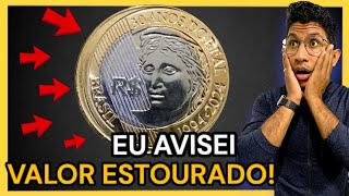 EU AVISEI OLHA O VALOR DESSA MOEDA HOJE 2024 brasil moedas coincollecting 2025 money now [upl. by Ennair]