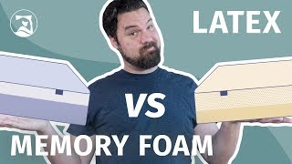 Memory Foam Vs Latex Mattresses  Which Is The Absolute Best [upl. by Nisbet]