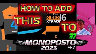 How to upload liveries helmets suits and more into MONOPOSTO 2023 FULL process [upl. by Otrebmuh]