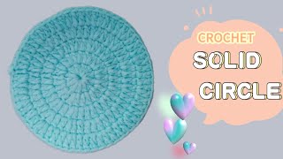 Crochet Solid Circle  Easy Crochet [upl. by Innig]