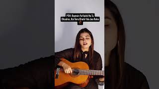 Baatein Ye Kabhi Nafemale guitar cover viralvideo coversong shorts [upl. by Zilvia]