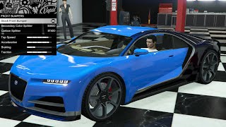 GTA 5  Past DLC Vehicle Customization  Truffade Nero Bugatti Chiron [upl. by Valleau]