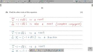 9709w20qp31 Q7ab Topic 39 Complex Numbers A Level Mathematics [upl. by Perloff]