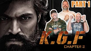 KGF CHAPTER 2 first time watching Movie Reaction Part 1  Yash  Sanjay Dutt  Srinidhi Shetty [upl. by Adiol779]