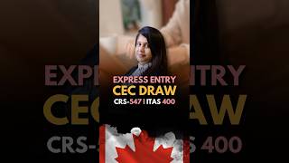 Express Entry CEC draw  CRS 547  ITAs 400 [upl. by Aderb723]