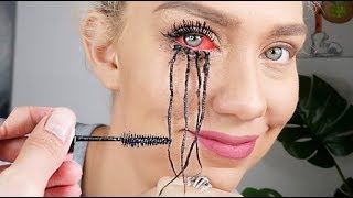 I tried giving myself the worlds longest eyelashes NOT CLICKBAIT Viral Mascara Tested [upl. by Corri]