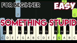 FRANK SINATRA  SOMETHING STUPID  SLOW amp EASY PIANO TUTORIAL [upl. by Ul]