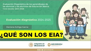 Soy Docente EVALUACIÓN DIAGNÓSTICA 20242025 ¿QUÉ SON LOS EIA [upl. by Akeem]