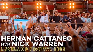 HERNAN CATTANEO amp NICK WARREN at LOVELAND FESTIVAL 2023  AMSTERDAM [upl. by Owen434]