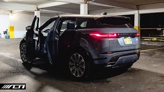 2024 Range Rover Evoque Dynamic SE POV Night Drive  Allcarnews [upl. by Yerdua]