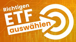 ETF Sparplan Den richtigen ETF auswählen [upl. by Ronnie]