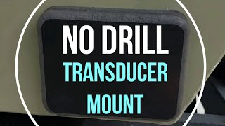 Transom Transducer Mount without drilling into hull [upl. by Alaj736]