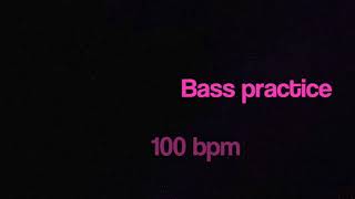 Bass practice for  Hot Water intro  Mark King  100bpm [upl. by Mall208]