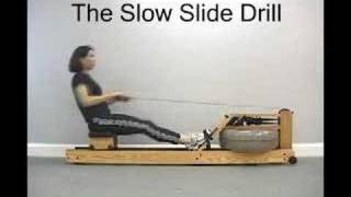 WaterRower Rowing Technique  Slow Slide Drill [upl. by Lamaj]