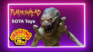 Pumpkinhead Mega Scale 18 inch Figure  Sota Toys Unboxing [upl. by Sualohcin]