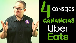 4 CONSEJOS PARA GANAR MÁS DINERO EN UBER EATS  PROMOCIONES UBEREATS [upl. by Oinotnaesoj]