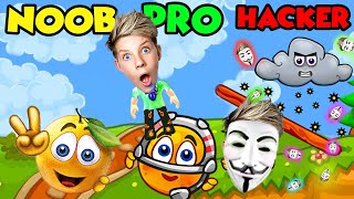 NOOB vs PRO vs HACKER In COVER ORANGE 2 ALL LEVELS Prezley [upl. by Odlanar]