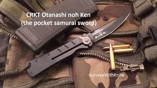 CRKT Otanashi noh Ken the pocket samurai sword [upl. by Morganstein]