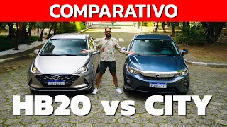 COMPARATIVO NOVO CITY HATCH ENCARA O LÍDER HB20 [upl. by Nodnelg900]