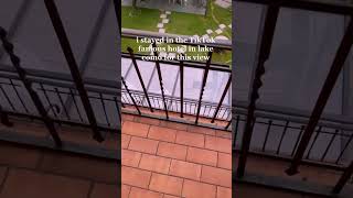 hotel with a view overlooking lake como lakecomoitaly lakecomo italy bellagio hotelview hotel [upl. by Oznola]