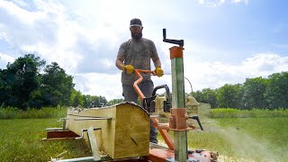 Milling Lumber With A Super Fancy Alaska Chainsaw Sawmill [upl. by Ahsila483]