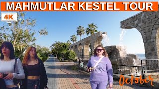 Alanya Mahmutlar  Mahmutlar Kestel Beach Tour 2024  Mahmutlar Beach Street  Alanya Antalya 4K 60F [upl. by Ansaev]